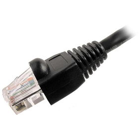 14' Snagless Molded Boot CAT6 Patch Cable - Blacksnagless 