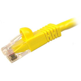 14' Snagless Molded Boot CAT6 Patch Cable - Yellowsnagless 