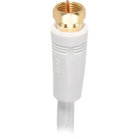 25' RG-6 Digital Coaxial Cable With Gold Plated F Connectors (White)digital 