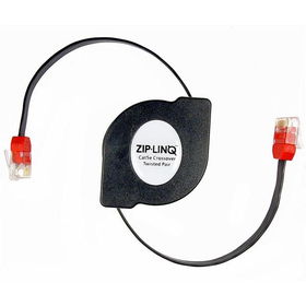 5' Retractable Crossover CAT5e Gigabit Network Cableretractable 