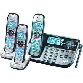 Uniden Dect 6.0 Expandable Cordless Telephone With Dual Key Pad, Digital Answering System And Caller ID - 3 Handsetsuniden 