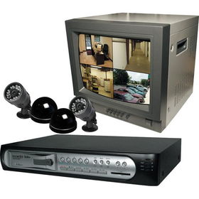 14" Color Quad Observation System With DVR And 4 Camerasquad 