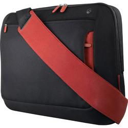 17" Jet And Cabernet Notebook Messenger Bag