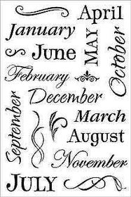 Artistic Calendar Stamp Setartistic 
