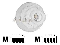 CABLE, 25' WHT ULTRA FLAT CAT6 PATCHcable 
