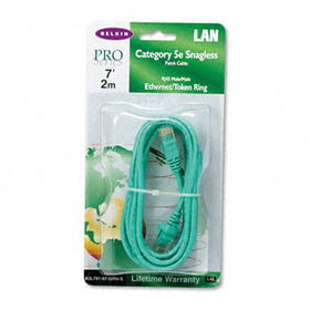 CAT5e Snagless Patch Cable, RJ45 Connectors, 7 ft., Greenbelkin 