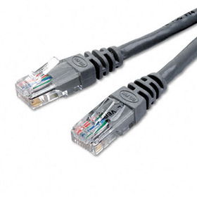 CAT5e Molded Patch Cable, RJ45 Connectors, 10 ft., Graybelkin 