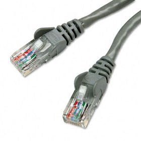 CAT5e Molded Patch Cable, RJ45 Connectors, 14 ft., Graybelkin 
