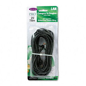 CAT5e Snagless Patch Cable, RJ45 Connectors, 25 ft., Blackbelkin 