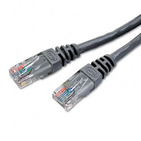 CAT5e Molded Patch Cable, RJ45 Connectors, 25 ft., Redbelkin 