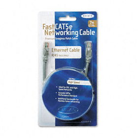 FastCAT 5e Snagless Patch Cable, RJ45 Connectors, 7 ft., Graybelkin 