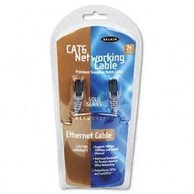 High Performance CAT6 UTP Patch Cable, 7ft., Graybelkin 