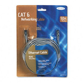 High Performance CAT6 UTP Patch Cable, 50 ft., Graybelkin 