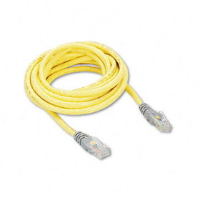 CAT5e Crossover Patch Cable, RJ45 Connectors, 10 ft., Yellowbelkin 