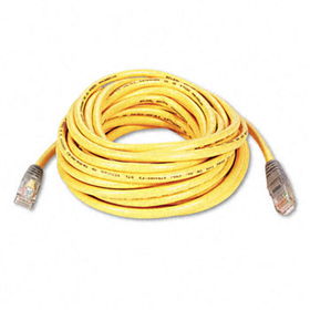 CAT5e Crossover Patch Cable, RJ45 Connectors, 25 ft., Yellowbelkin 