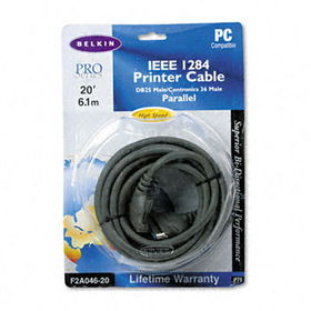Belkin F2A04620 - Printer Cable, DB25M/Centronics-36M Connectors, 20 ft.belkin 