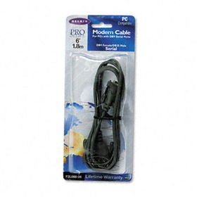 Pro Series AT Serial Modem Cable, DB25M/DB9F Connectors, 6 ft.belkin 