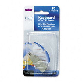 Belkin F2N017 - Din 5F/Mini 6M Keyboard Cable Adapter for AT, PS2 Keyboard, 6-ftbelkin 