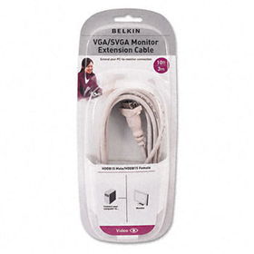 VGA/SVGA Monitor Extension Cable, HDDB15 Connectors, 10 ft.belkin 