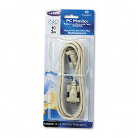 PC Monitor Cable, HDDB15F Connectors, 10 ft.belkin 