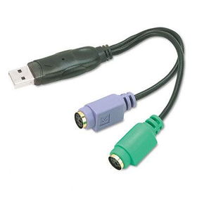 Innovera 37003 - PS/2 to USB Adapter Cable, USB 1.1 & 2.0 Compatible, 9-1/2innovera 