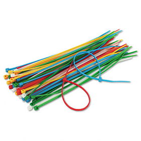 Cable Ties, 6-3/8"" Length, Assorted Colors, 50 Ties/Packinnovera 