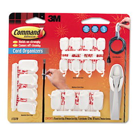 Command 17379 - Cord Organizer Multi Pack, Whitecommand 