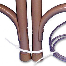 Nylon Cable Ties, 4 x 1/16, 18 lb, 1000/Pack, Naturaltatco 