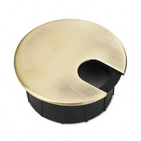 basyx BWE345 - Optional Grommet For Worksurfaces, Antique Brass Finishbasyx 
