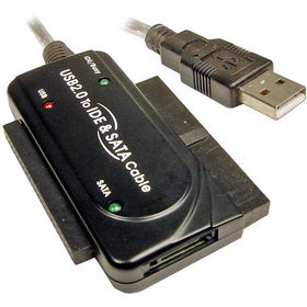 USB 2.0 To IDE And SATA Adapter Cable With Powerusb 