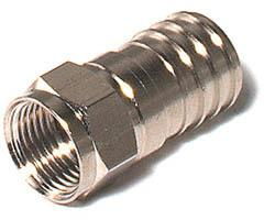 Crimp-On Universal F Connector - RG-6 - 25-Packcrimp 