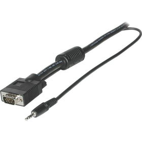 3' HD15 (UXGA) + 3.5mm Stereo Audio Break-Away Flying Lead (Color Code: Yellow)uxga 
