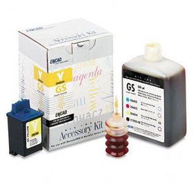Kodak 206834 - 206834 Ink & Cartridge Kit, 2 Bottles of Ink/1 Empty Cartridge, Yellowkodak 