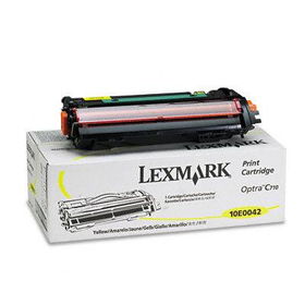 10E0042 Toner, 10000 Page-Yield, Yellowlexmark 