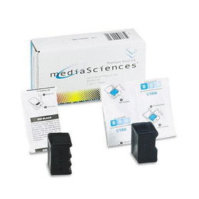 Media Sciences MS850C2K1 - MS850C2K1 Compatible Solid Ink Stick, 2366 Page-Yield, 3/Pack, Black; Cyan