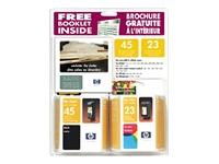 INK,HP 45A / 23D COMBO PACK EASink 