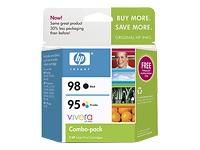 INK,HP 95/98 RETAIL COMBO PACK EASink 