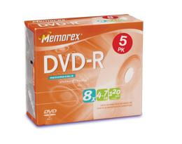 DVD-R 5ack Jewel Case 8x 4.7GBdvd 