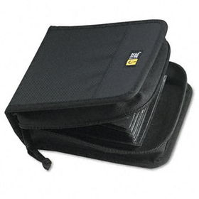 CD/DVD Wallet, Holds 32 Disks, Black