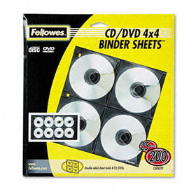 Two-Sided CD/DVD Refill Sheets for Three-Ring Binder, 25/Packfellowes 