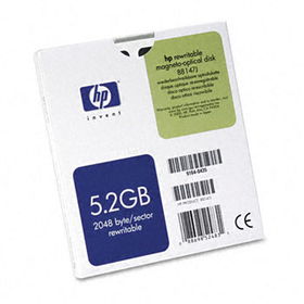 HP 88147J - Magneto Optical Disk, 5.25, 5.2GB, 2,048 Bytes/Sector, Rewritablemagneto 