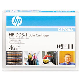 HP C5706A - 1/8 DDS-1 Cartridge, 90m, 2GB Native/4GB Compressed Capacity