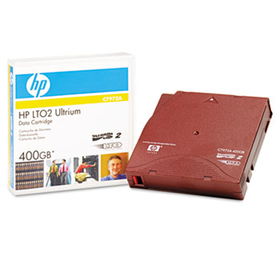 1/2"" Ultrium LTO 2 Cartridge, 1998ft, 200GB Native/400GB Compressed Capacity