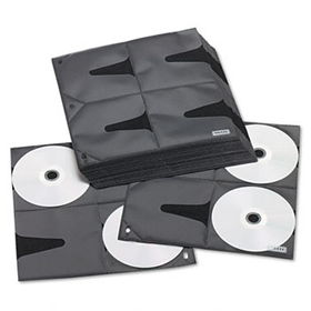 Two-Sided CD Refill Pages for Three-Ring Binder, 25/Pack