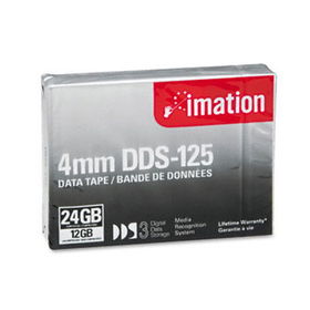 1/8"" DDS-3 Cartridge, 125m, 12GB Native/24GB Compressed Capacityimation 