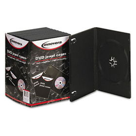 Standard DVD Case, Black, 10/Packinnovera 