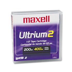 1/2"" Ultrium LTO-2 Cartridge, 1998ft, 200GB Native/400GB Compressed Capacitymaxell 