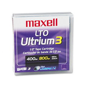 1/2"" Ultrium LTO-3 Cartridge, 2200ft, 400GB Native/800GB Compressed Capacitymaxell 