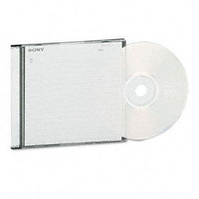 Sony 10CDQ80L3Z - CD-R Discs, 700MB/80min, 48x, w/Slim Jewel Cases, Silver, 10/Pack