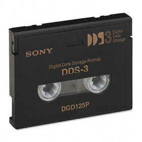 Sony DGD125P - 1/8 DDS-3 Cartridge, 125m, 12GB Native/24GB Compressed Capacitysony 